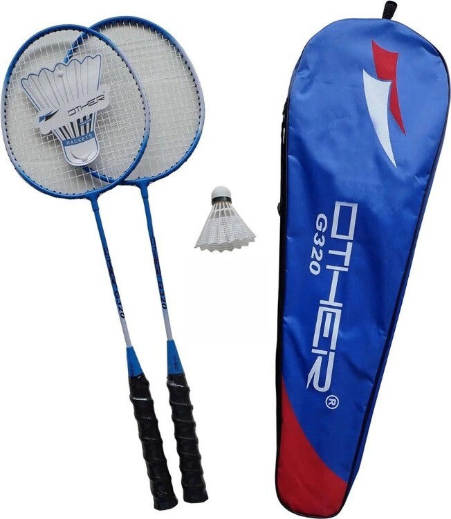KUBIsport Súprava bedmintonové rakety + košíček – G320K