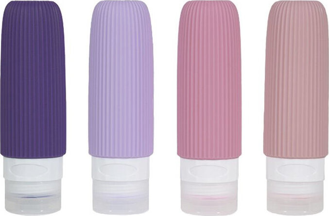 Kufryplus Cestovné fľaštičky ružové 90 ml 4 ks