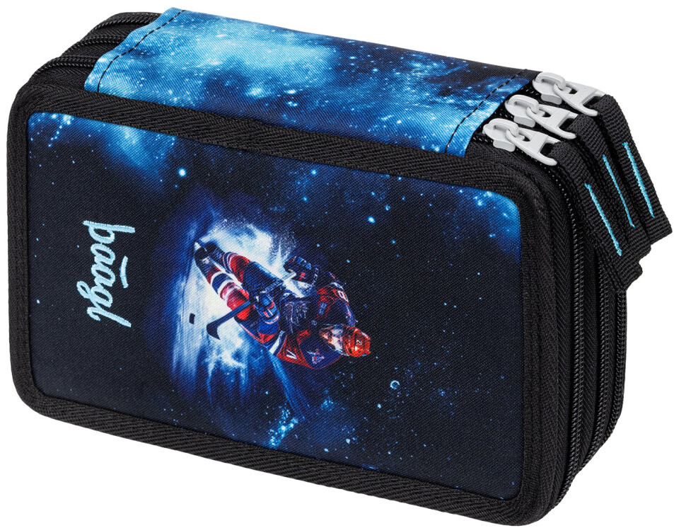 BAAGL Školní penál třípatrový Hokej