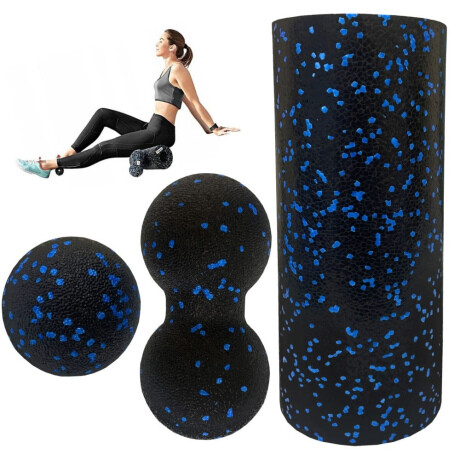 MG Yoga Smooth Roller masážny valec, čierny