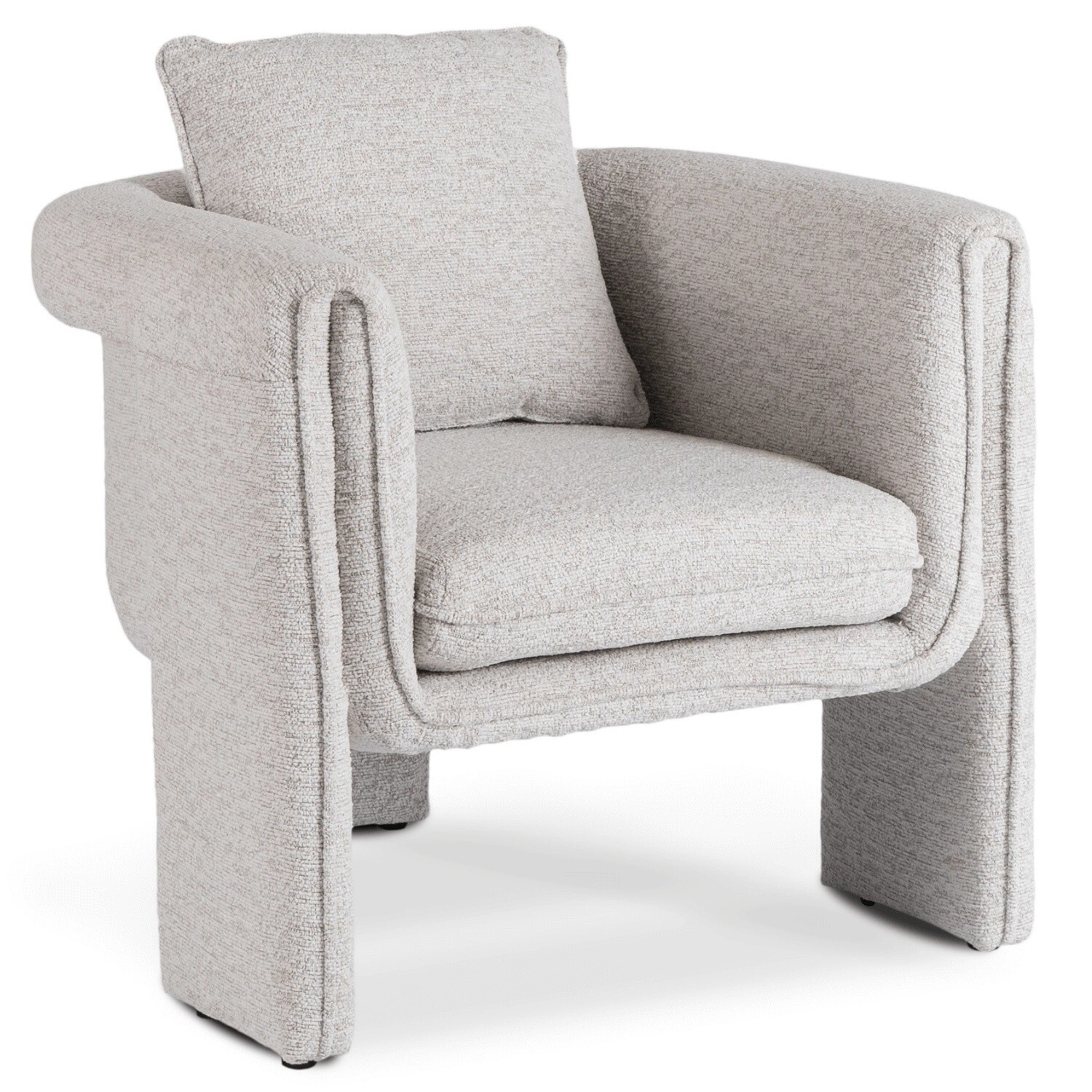 Designové křeslo Gala šedé