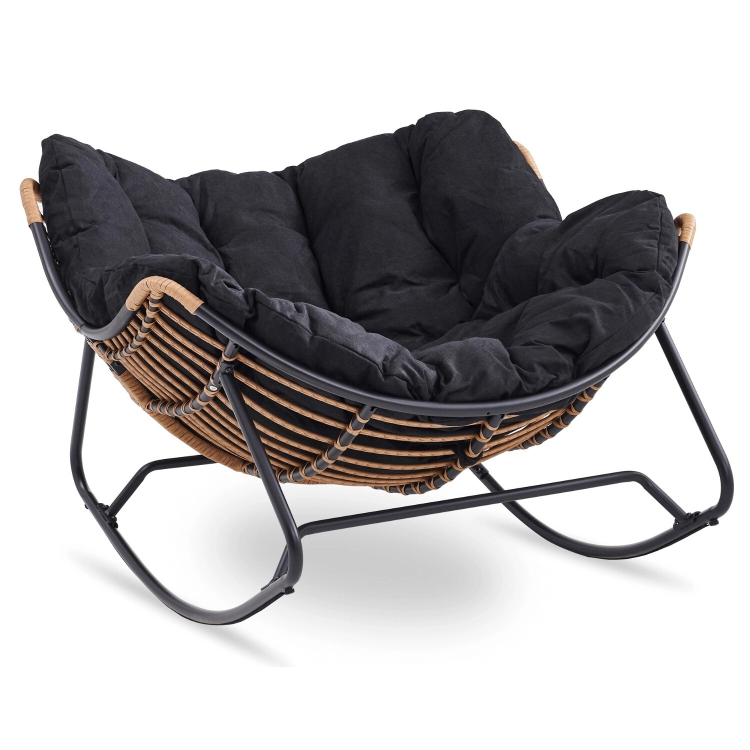 Houpací křeslo Elton černé