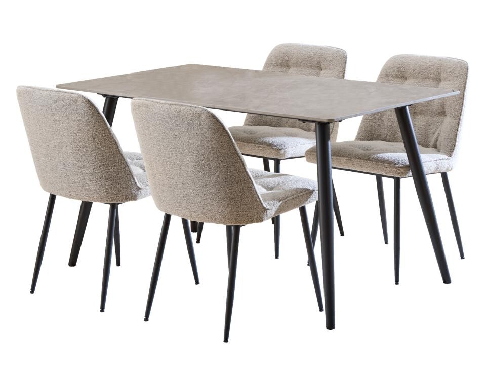 Jídelní set Wicklow béžový/šedý