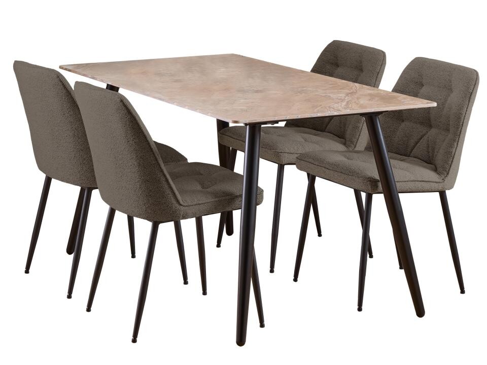 Jídelní set Wicklow hnědý