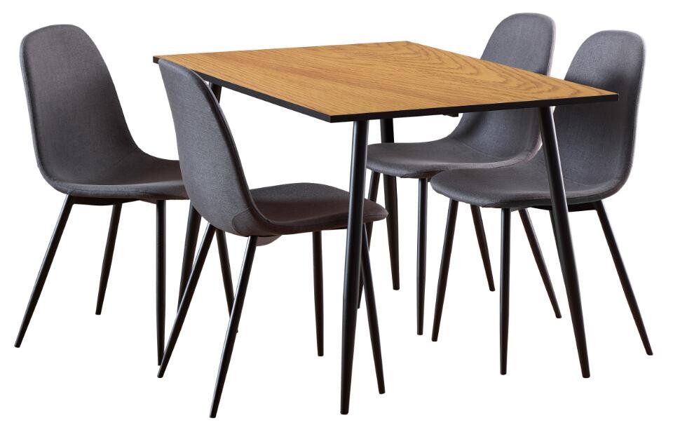 Jídelní set Wilma dub divoký/černý