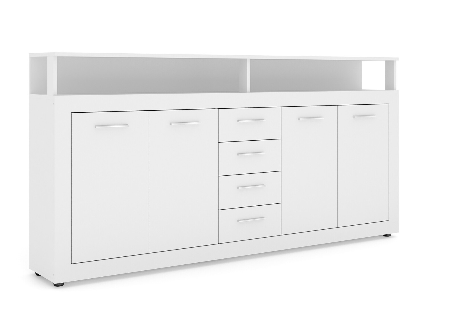 Komoda Luna 190 cm bílá