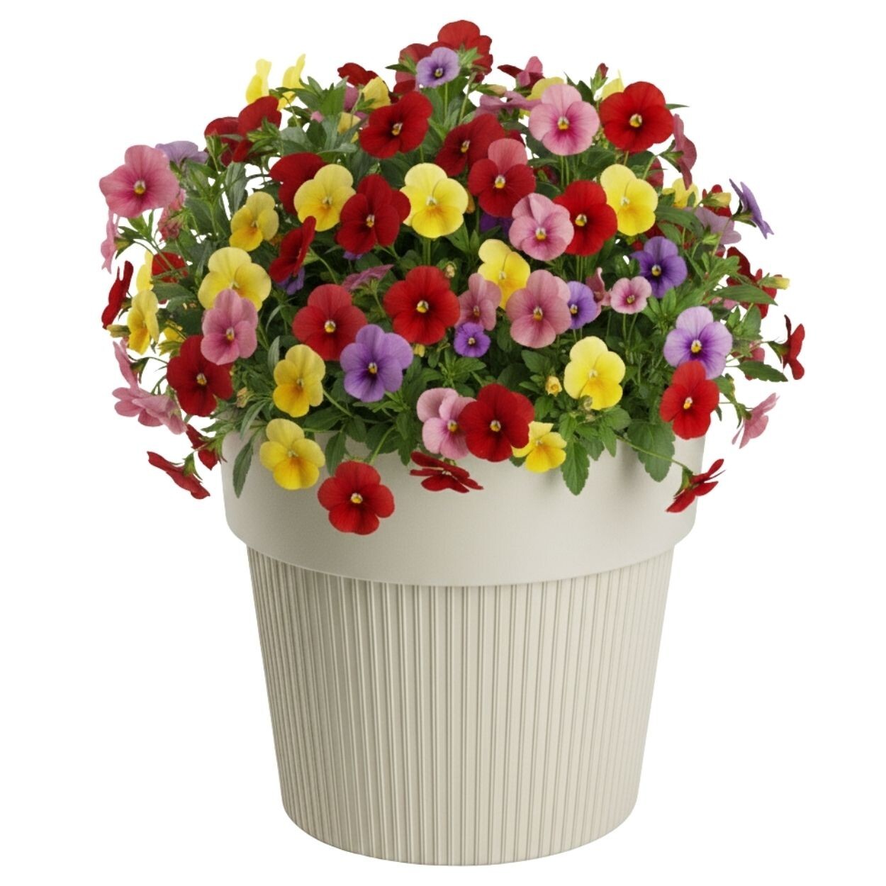 Květináč SILVA LINE 17,4x20 cm béžový