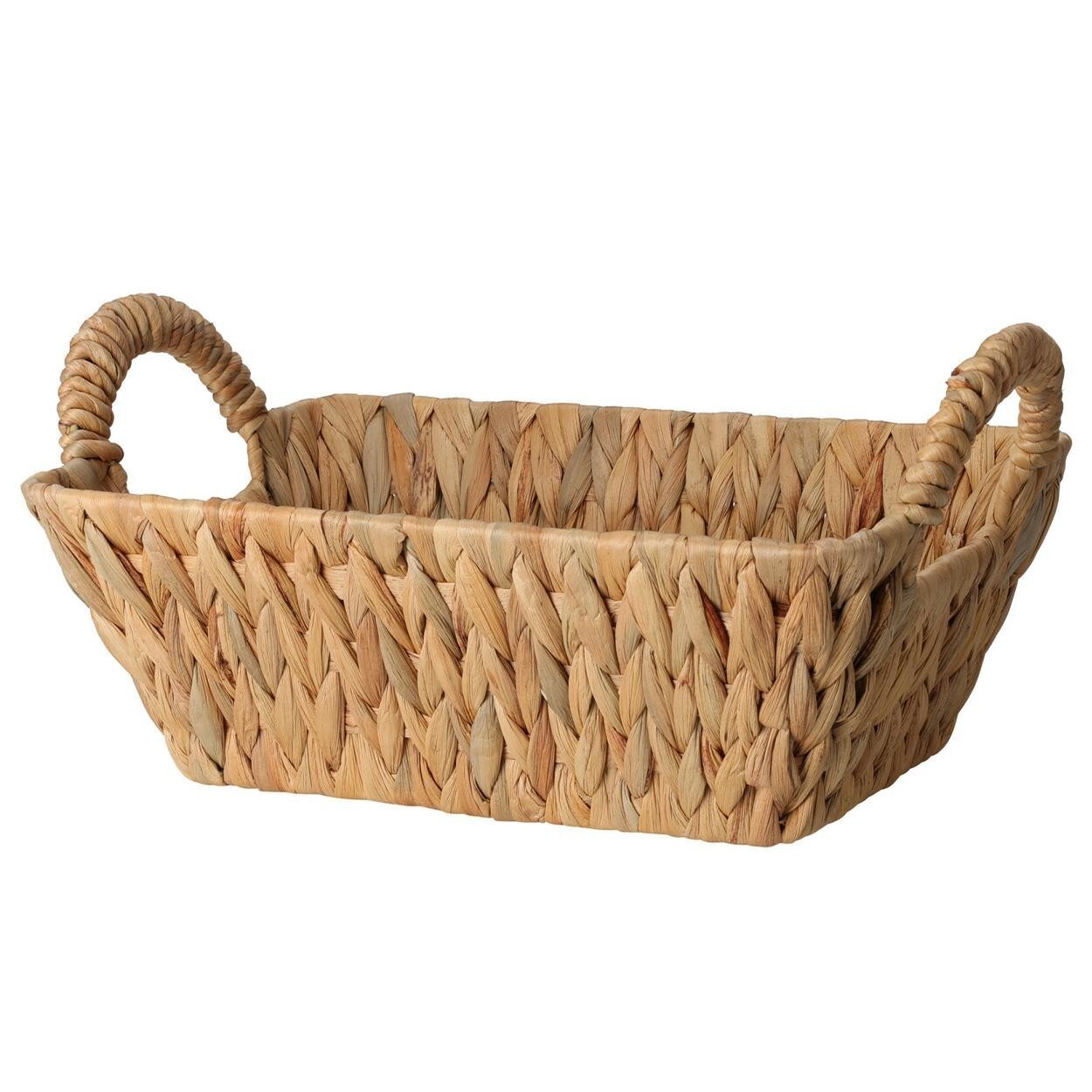 Obdélníkový košík PETTER 30x20 cm vodní hyacint natural