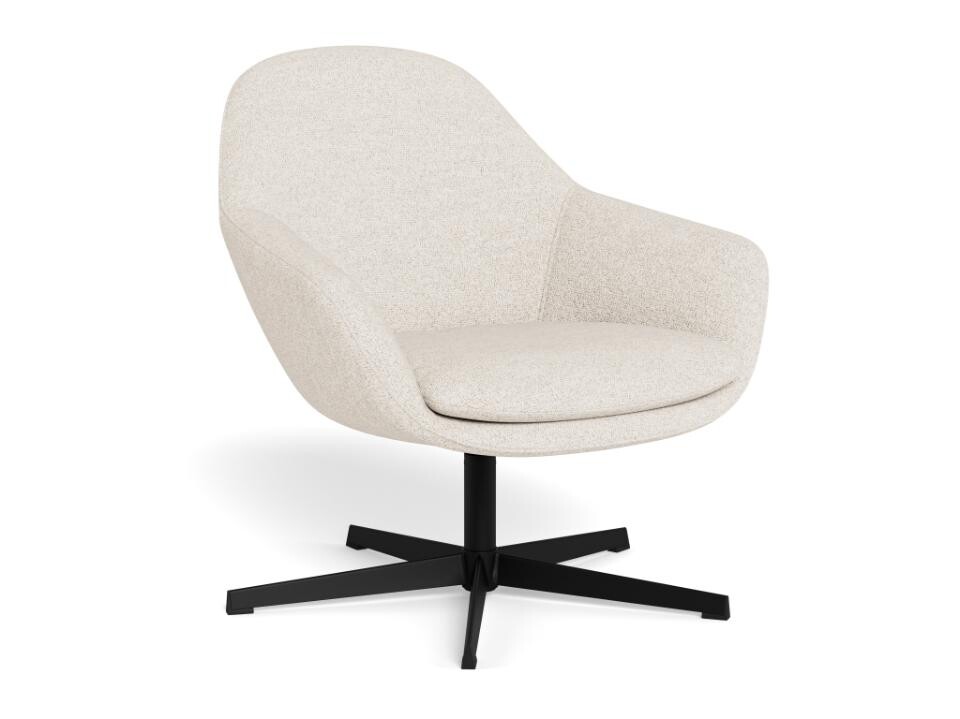 Otočné designové křeslo Claremore krémové