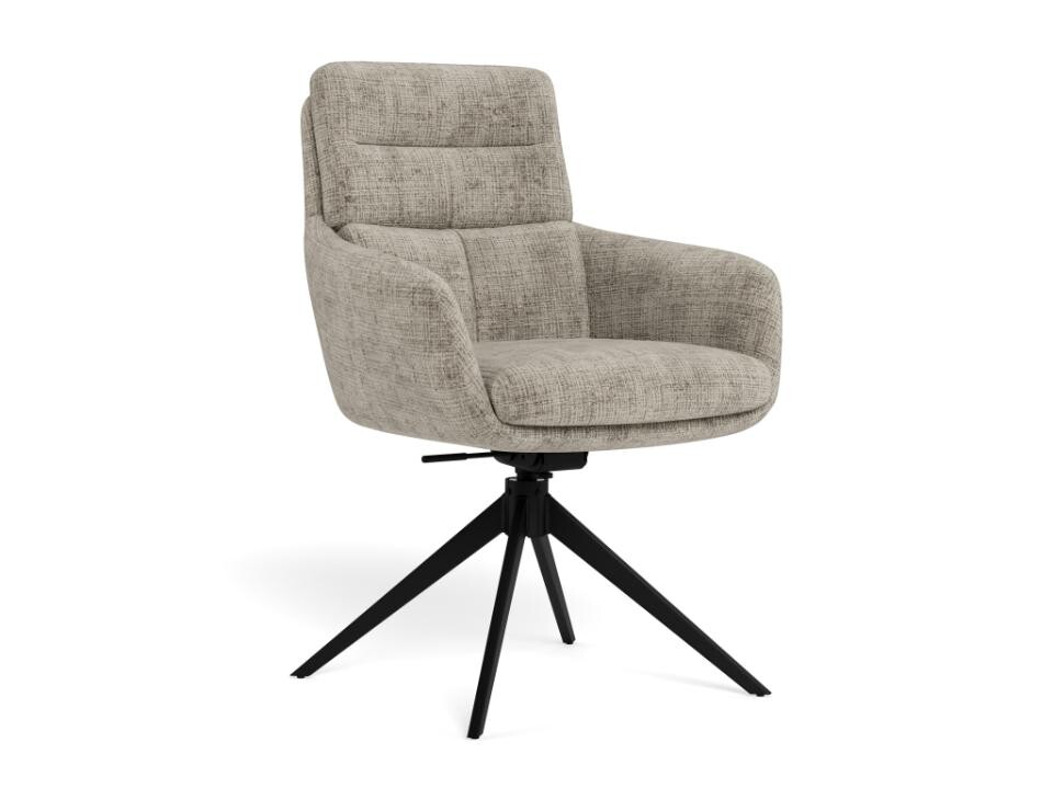 Otočné jídelní křeslo Roger šedé