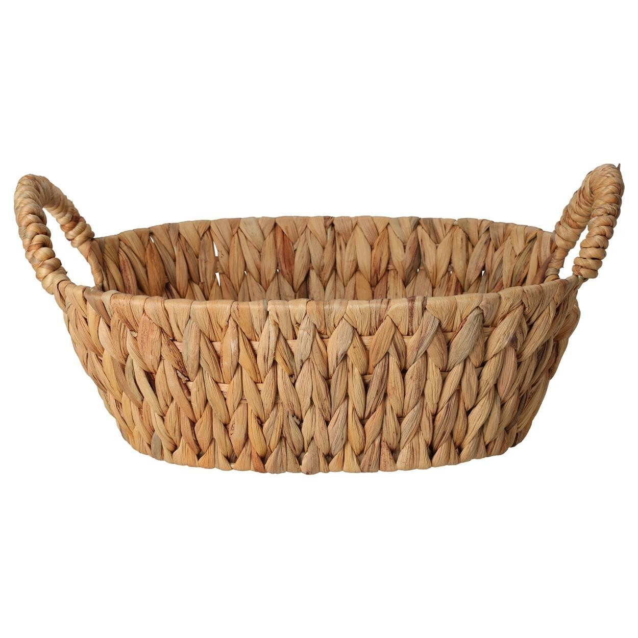 Oválný košík OSCAR 30X25 cm vodní hyacint natural