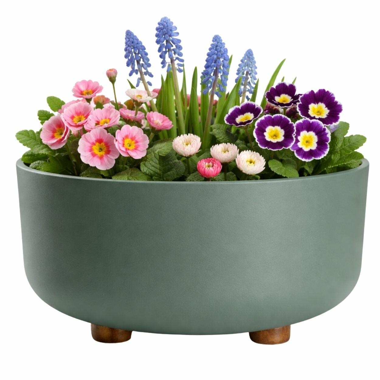 Plastový květináč na nožičkách TERRA 17x26,9 cm - výber z 5 prevedení