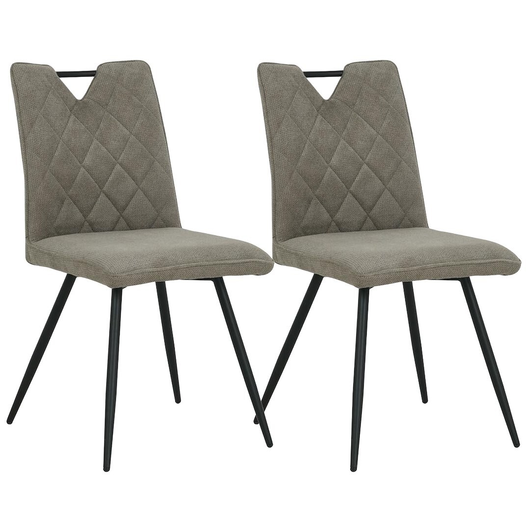 Sada 2 ks jídelních židlí Dalia tmavě béžová