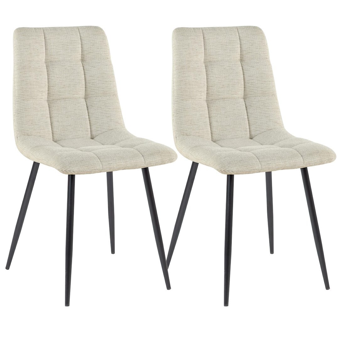 Sada 2 ks jídelních židlí Selia světle béžová