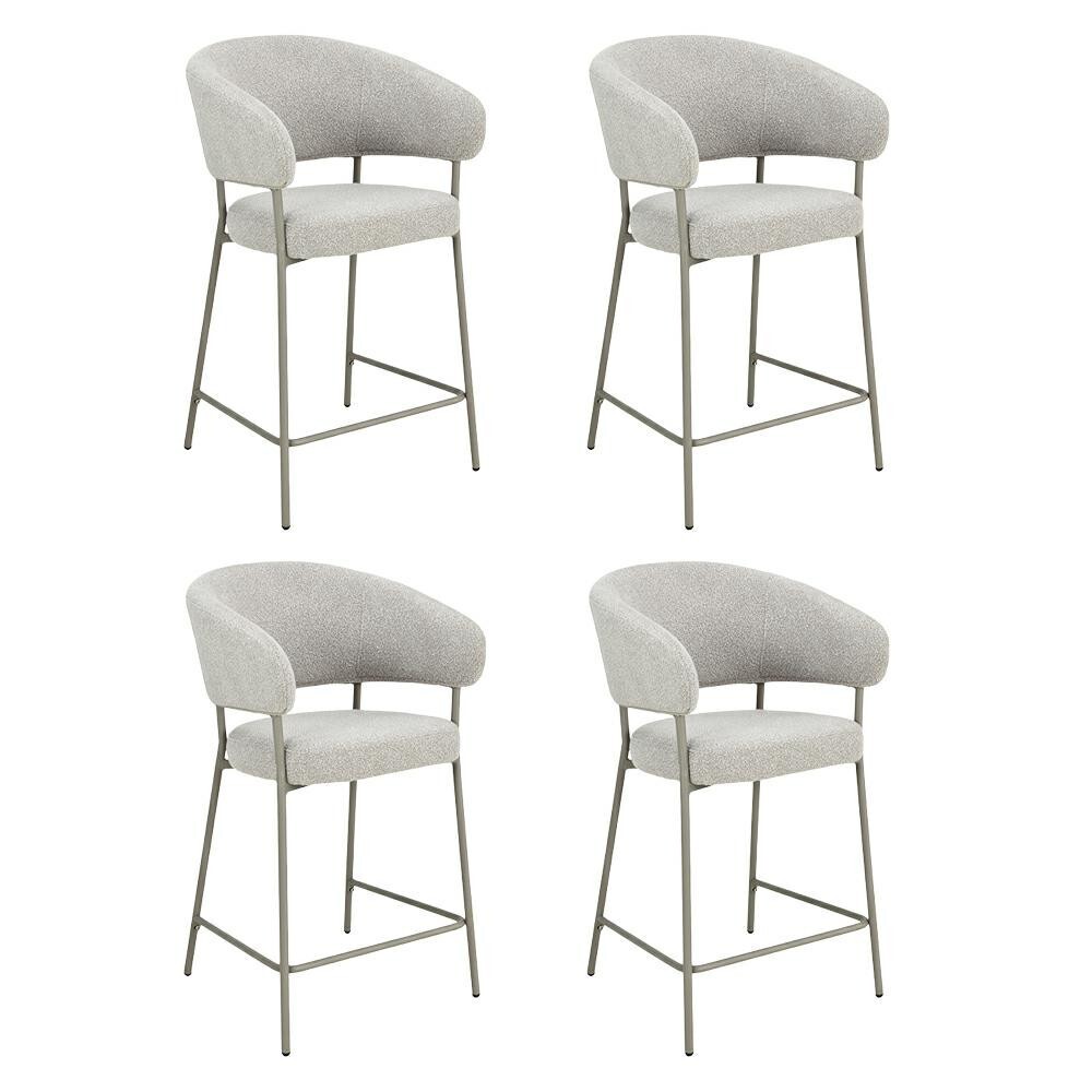 Sada 4 ks barových židlí Elara cappuccino