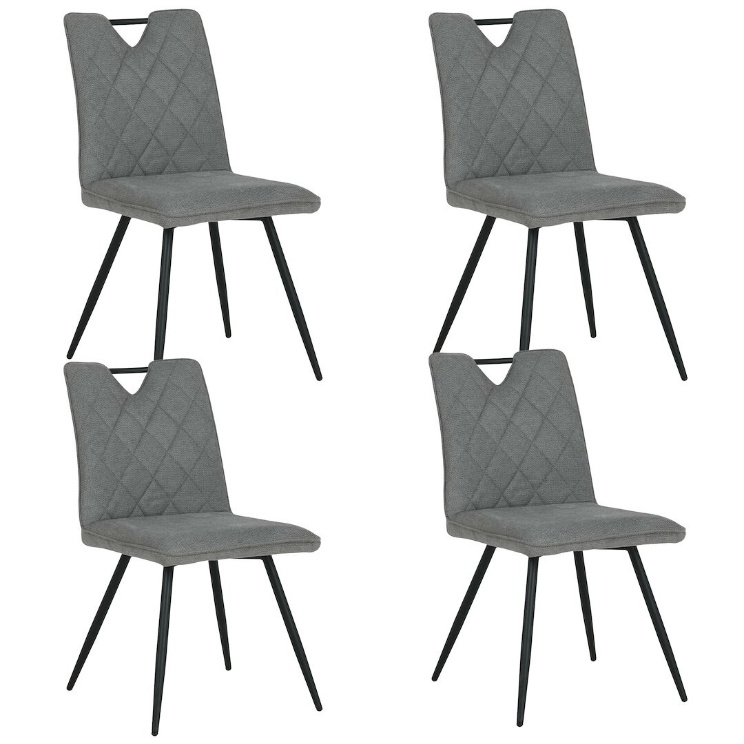 Sada 4 ks jídelních židlí Dalia šedá