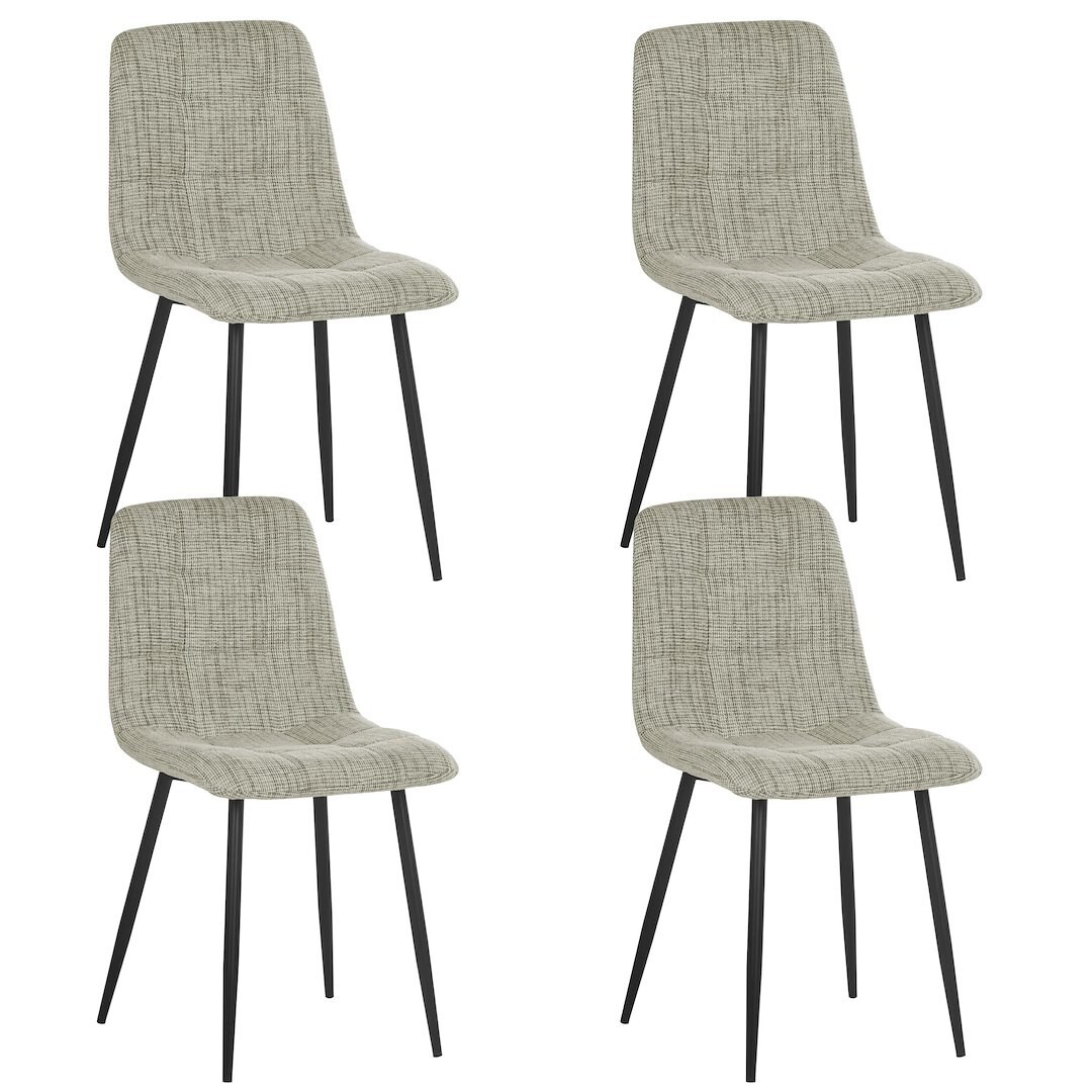 Sada 4 ks jídelních židlí Selia béžová