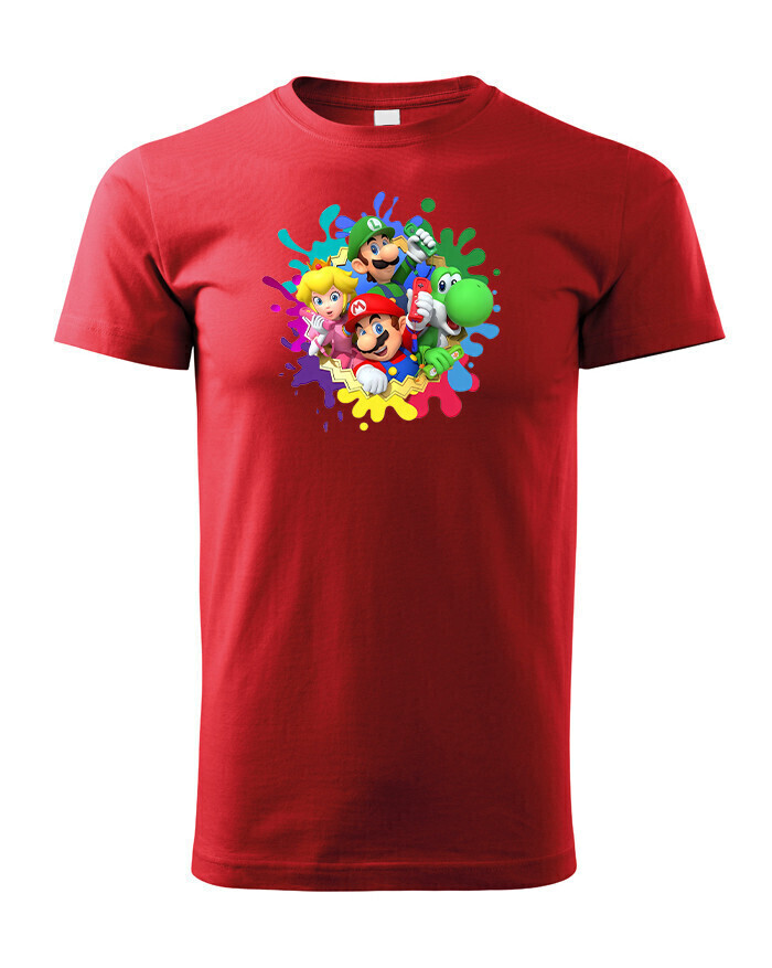 Detské tričko s potlačou ze hry Super Mario - ideálne pre malých hráčov