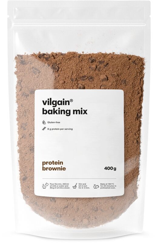 Vilgain Zmes na proteínové brownies – 400 g