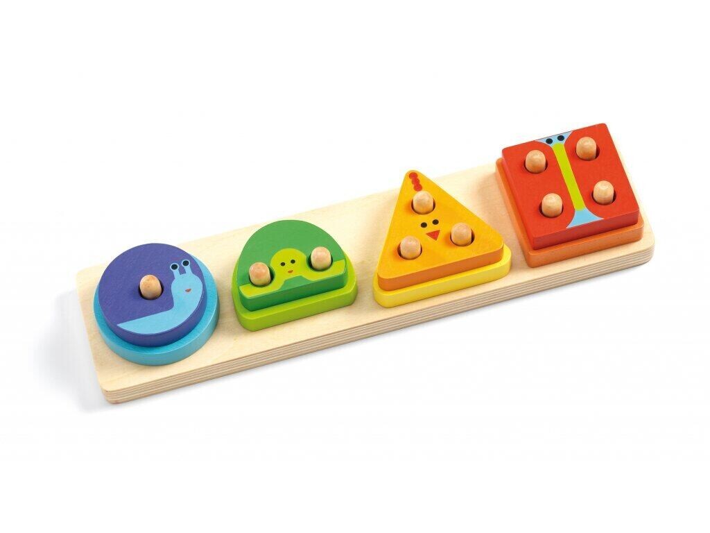 DJECO Puzzle - 1,2,3,4 základné