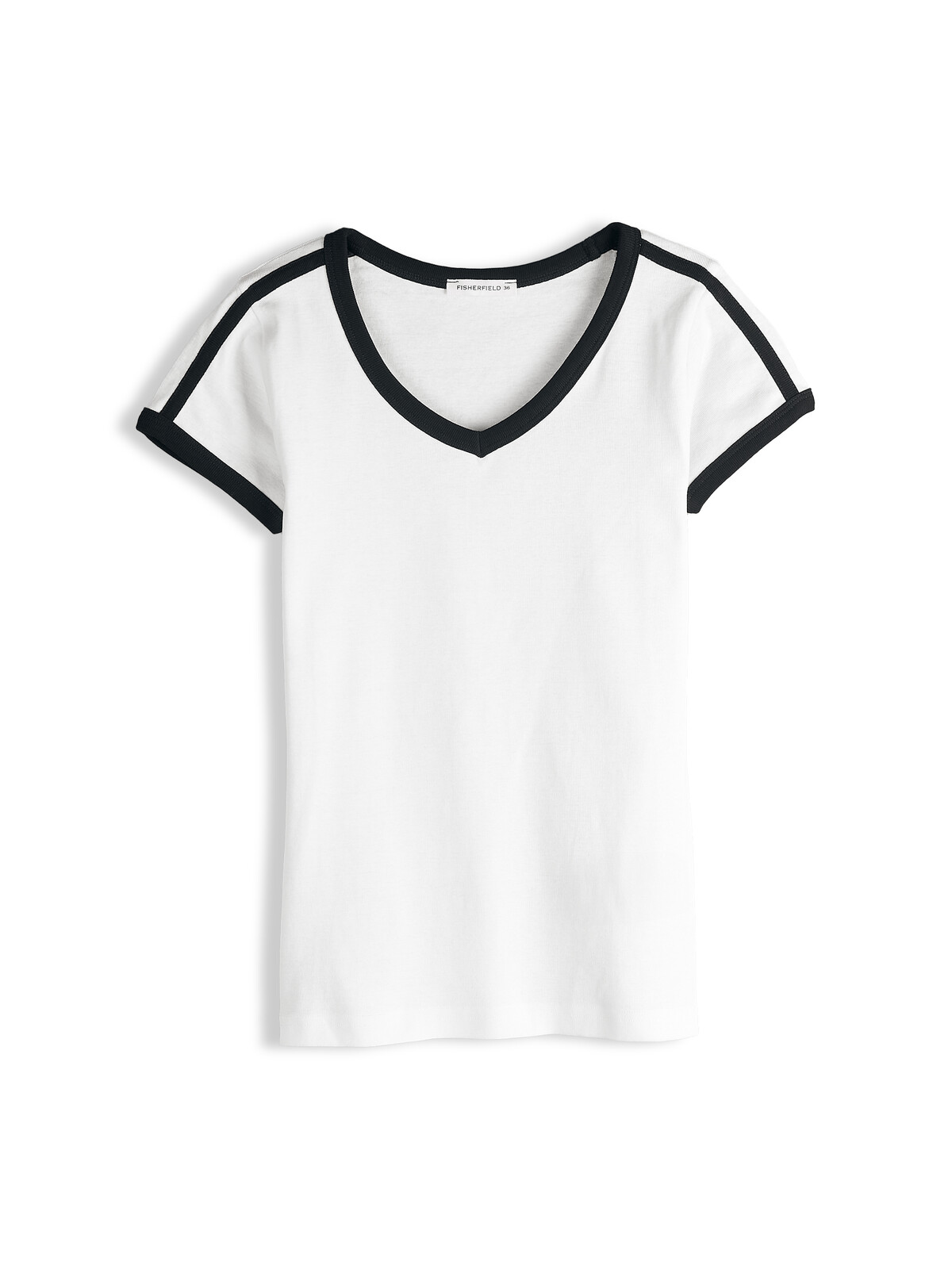 GATE Bavlnené tričko s kontrastným lemom