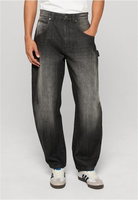 Urban Classics Heavy Baloon Jeans mid deep grey marble washed - 29