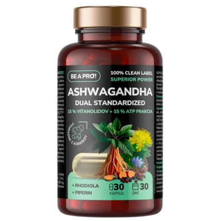 BE A PRO! Ashwagandha dual standardized 30 kapsúl