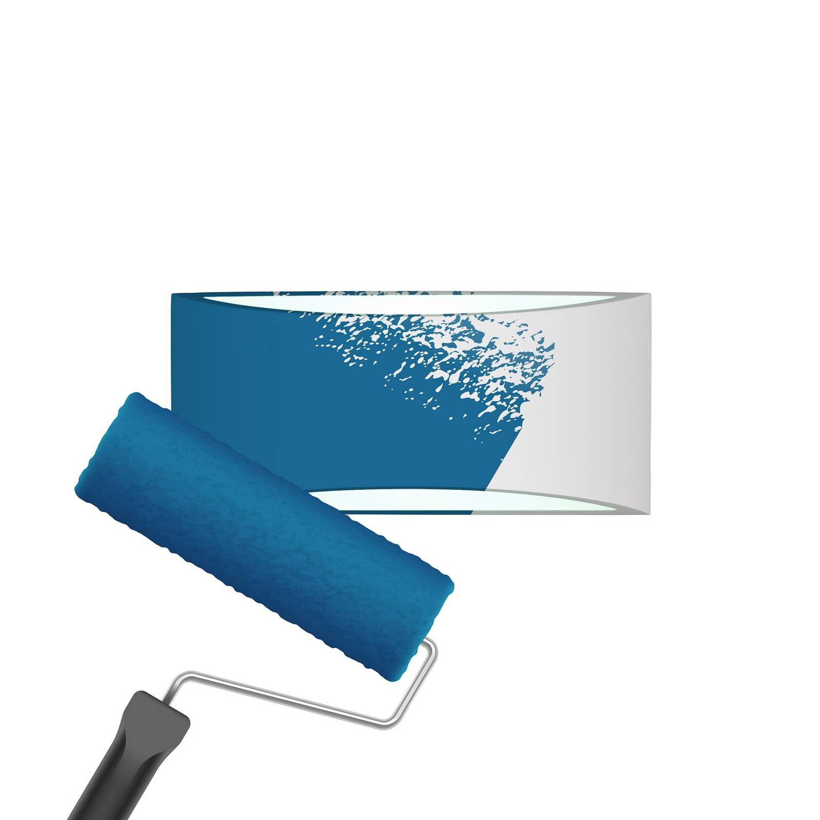 Nástenné svetlo Wacadia, biele, šírka 30 cm, sadra