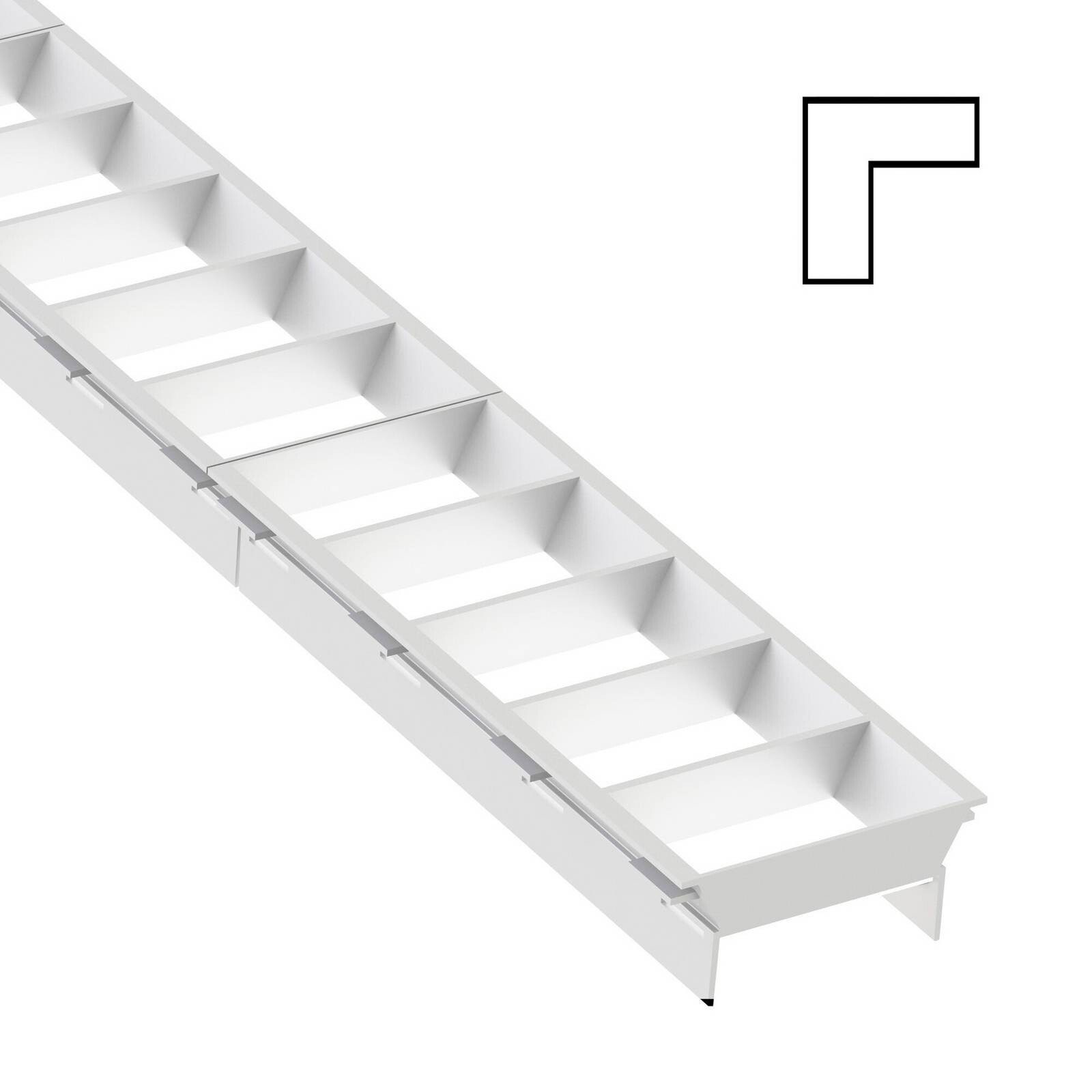SLC lamely Click, modul L, biele, plastové