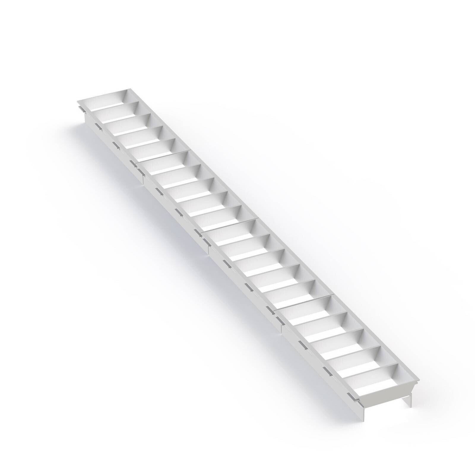 SLC Lamellenraster Click, biela, dĺžka 56 cm, plast