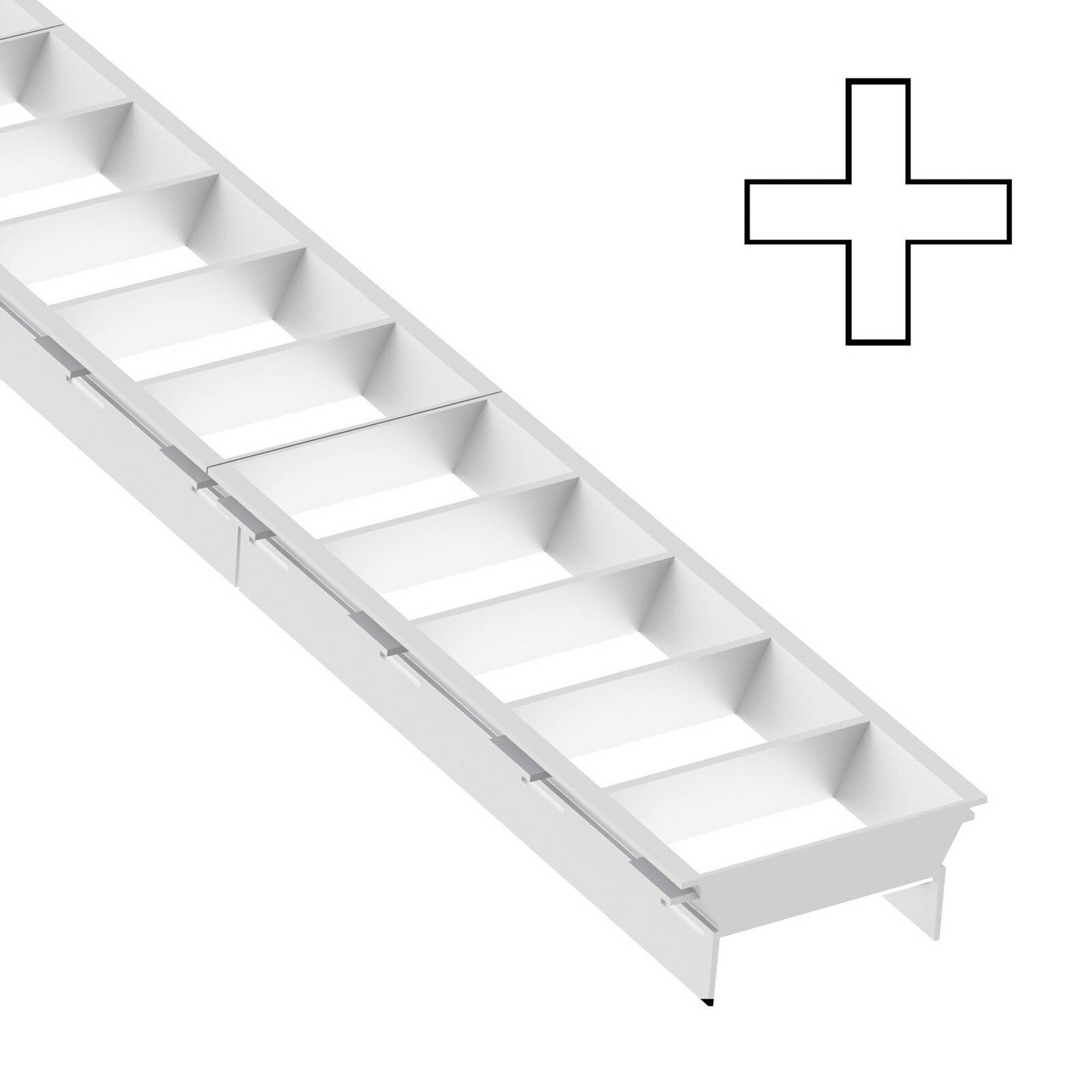 SLC lamely Click, modul X, biele, plastové