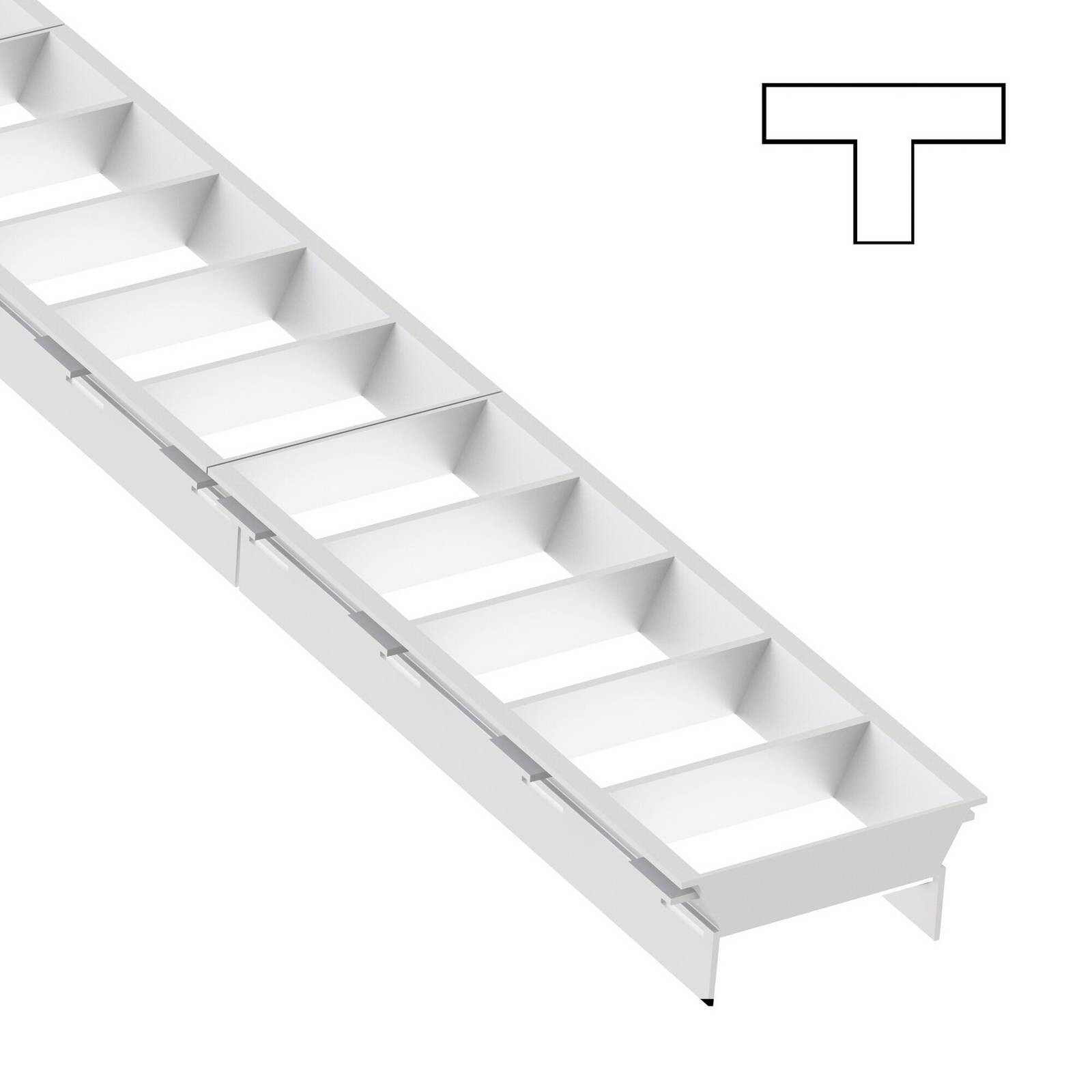 SLC lamely Click, modul T, biele, plastové