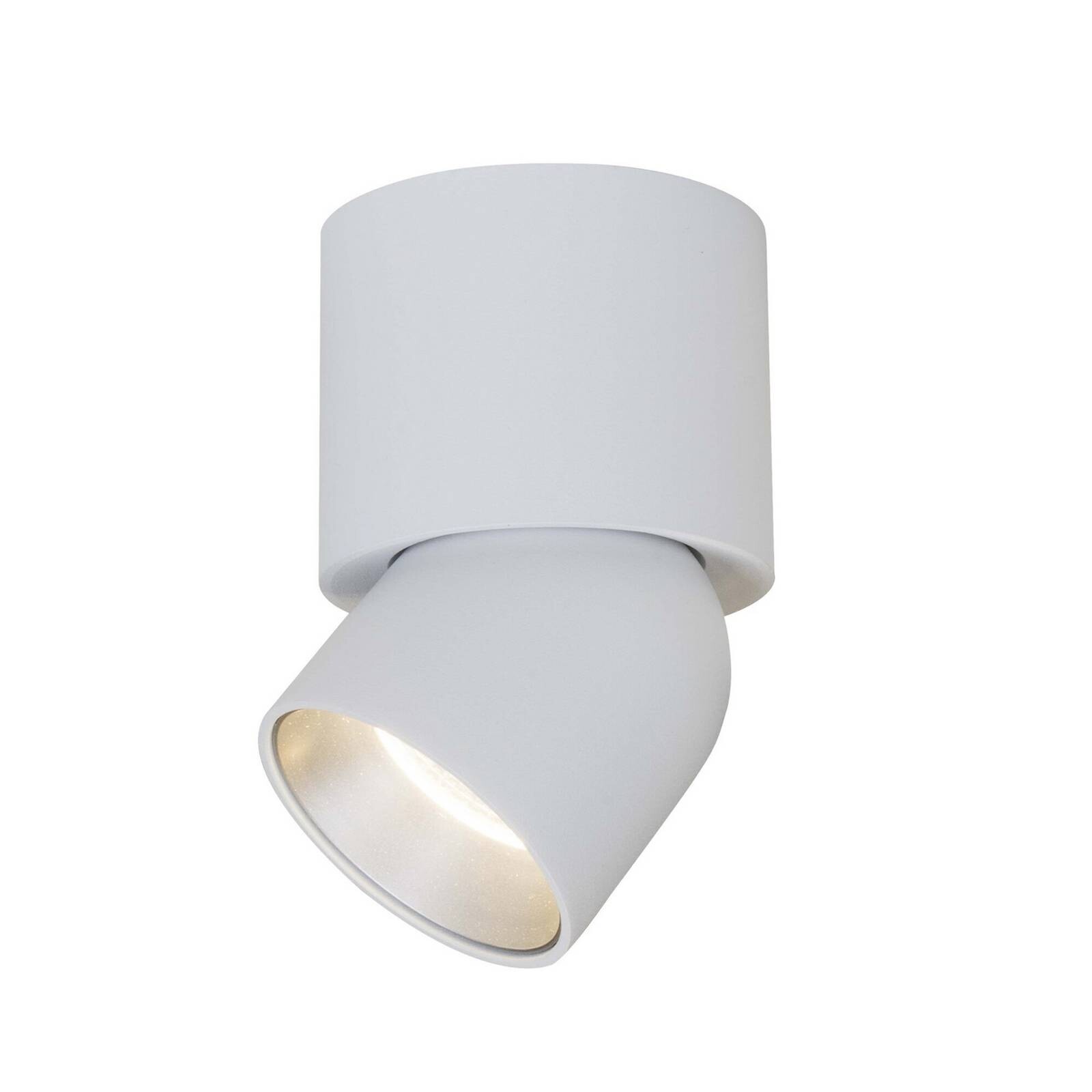SLC LED stropné bodové svetlá CUP, biela/strieborná, 930, Ø 7,5 cm, stmievateľné