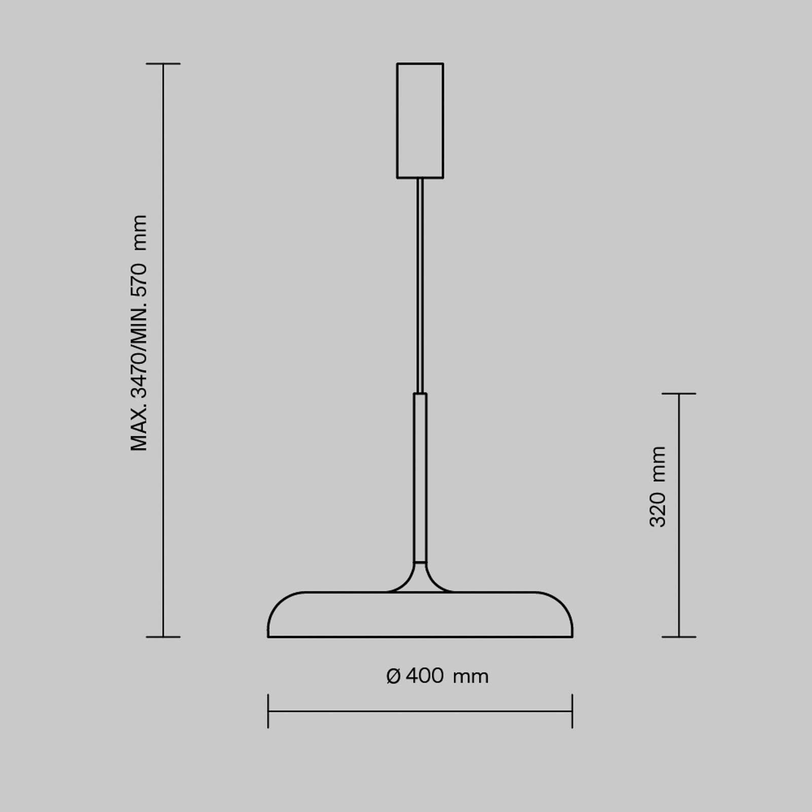 Maytoni LED závesné svietidlo Gerhard, Ø 40 cm, sivá, kov