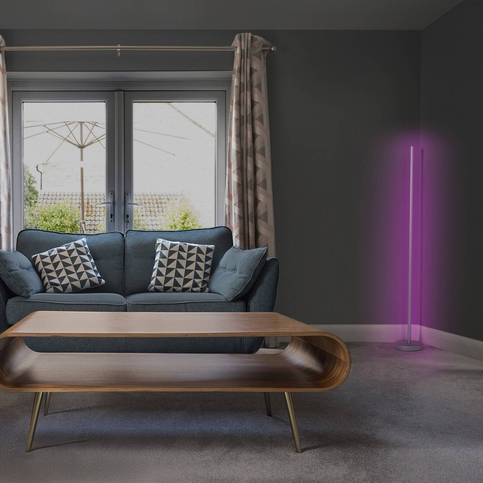 OSRAM SMART+ WiFi stojacia lampa CORNER MAGIC strieborné 140 cm RGB