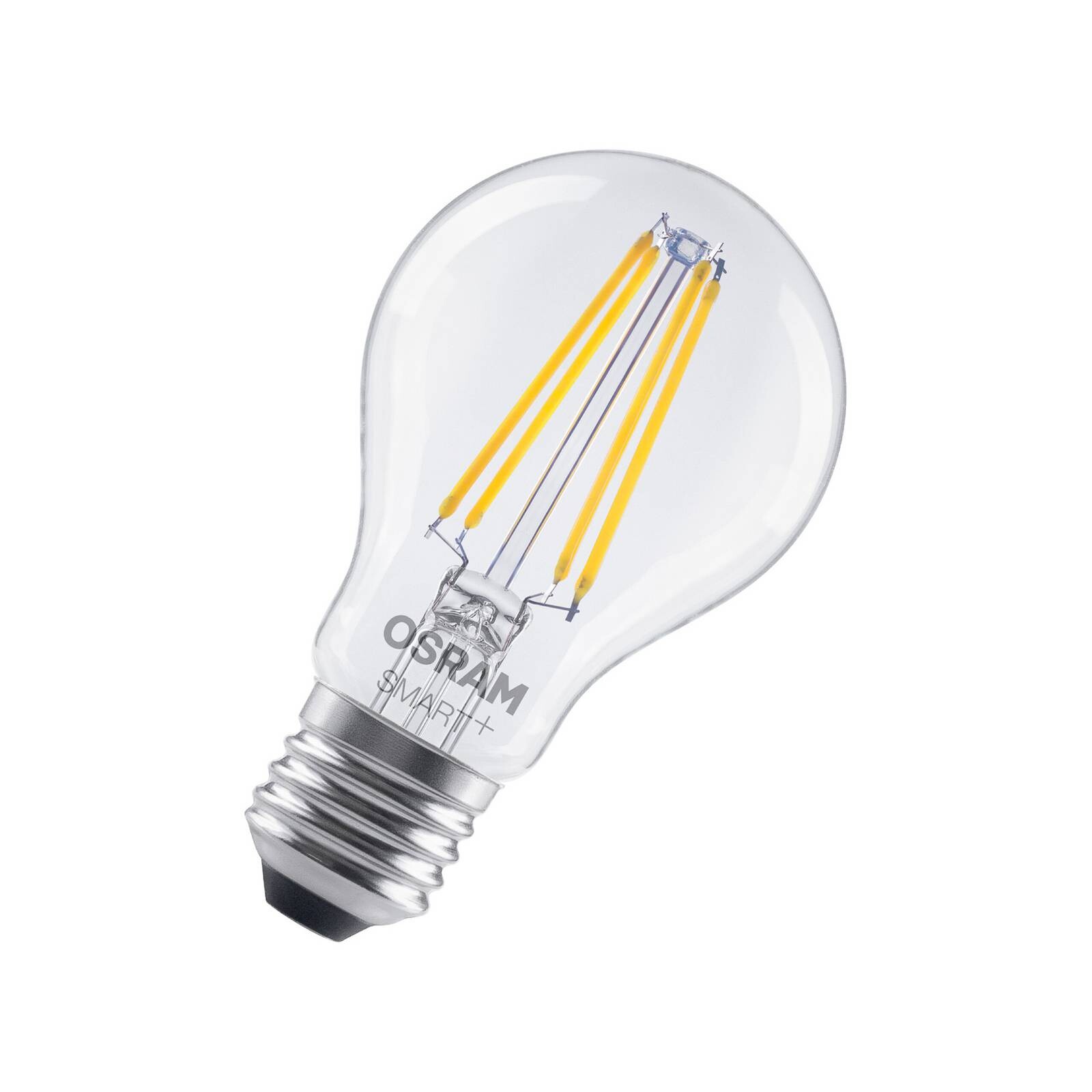 OSRAM SMART+ WiFi LED žiarovka E27, A60 6 W 827 číra stmievateľná