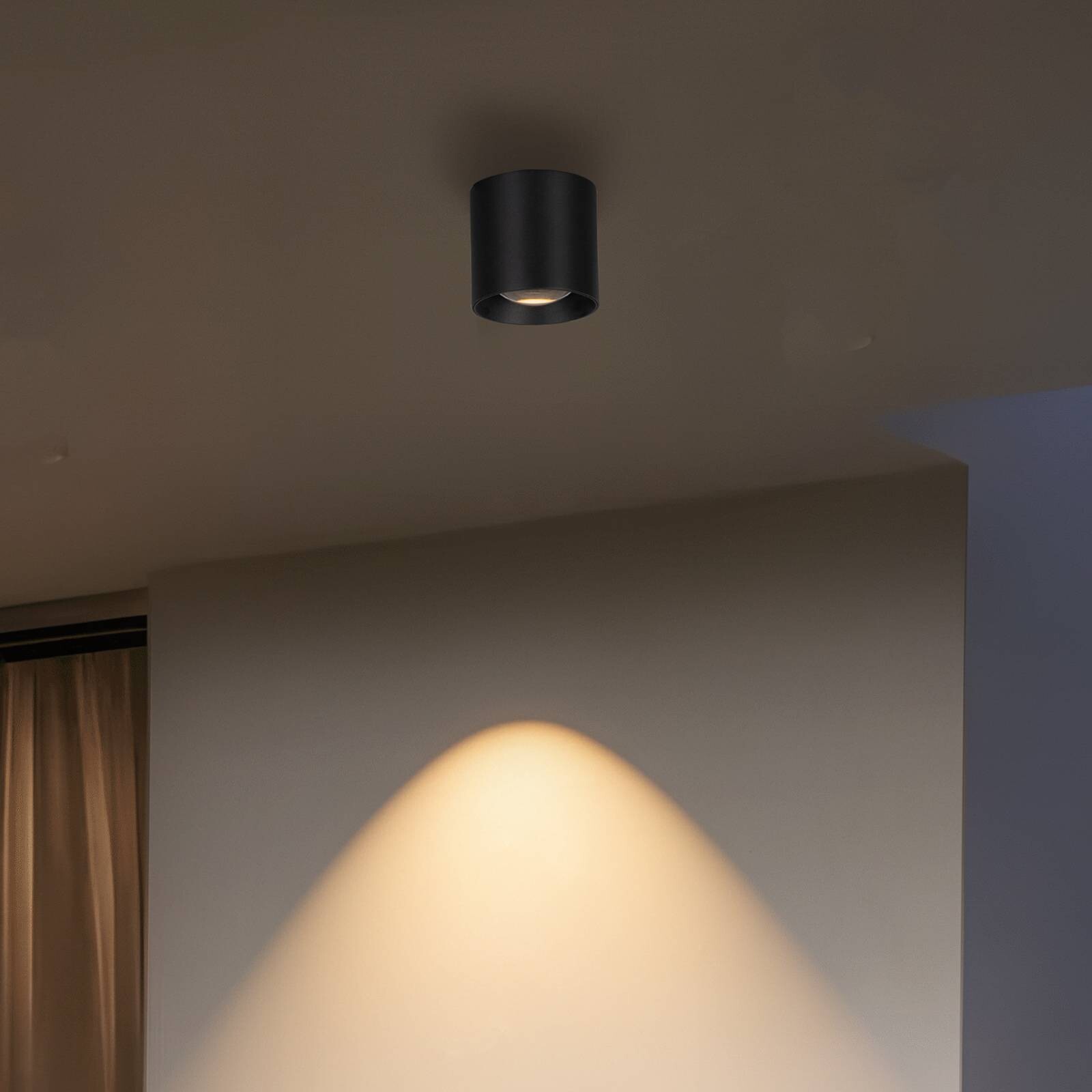 LED vonkajšie stropné svietidlo 5172, grafitové, 9 cm, kov, IP54 CCT