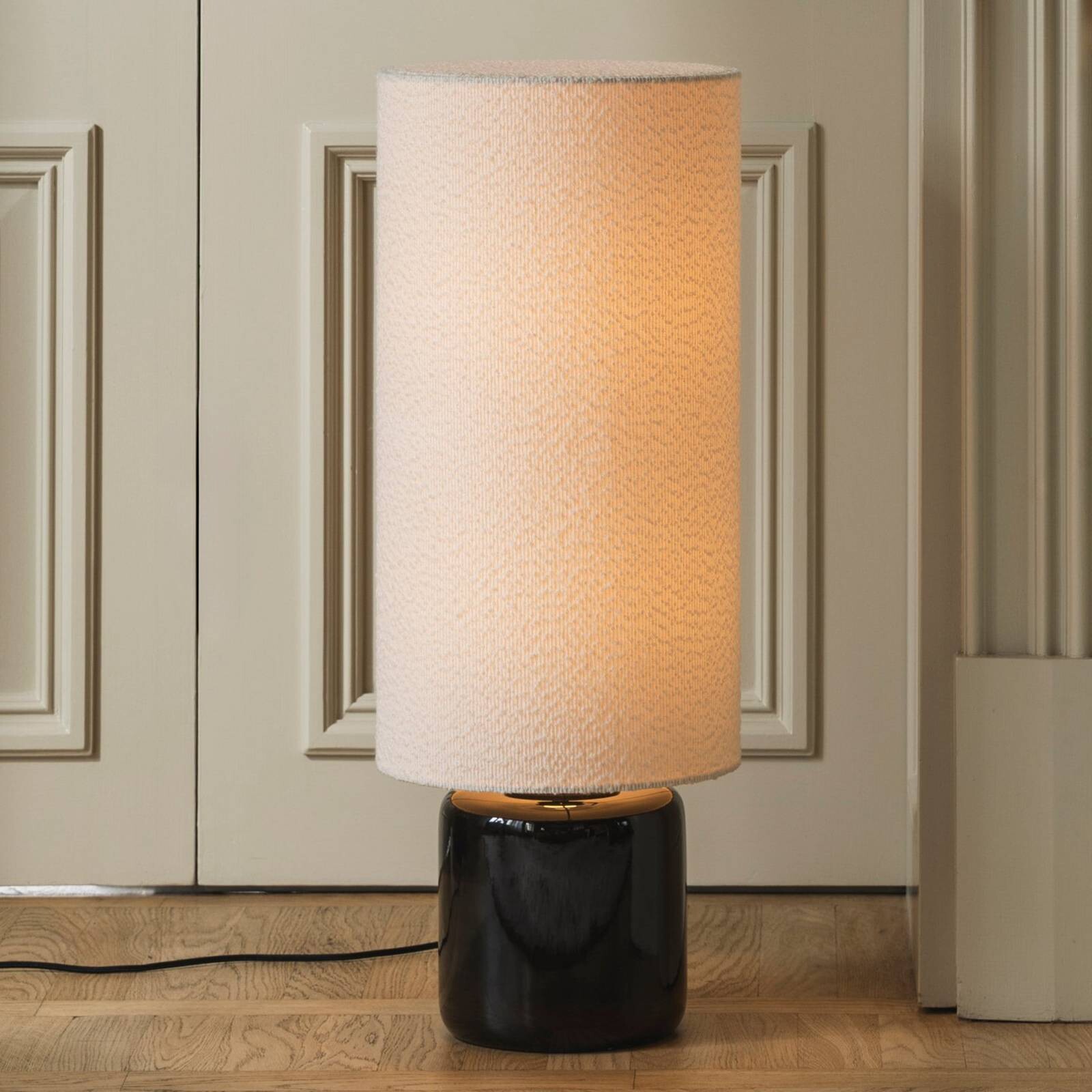 Globen Lighting stojacia lampa Florian, biele/čierne Výška 80 cm