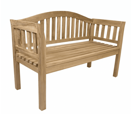 Záhradná lavica DIVERO 2miestna, neošetrená, 131,5 cm
