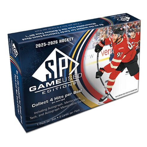 Upper Deck 2025-2026 NHL Upper Deck SP Game Used Hobby box - hokejové karty
