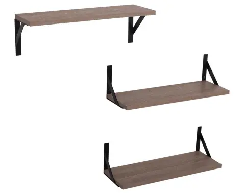 Súprava 3 kusov políc Lamezia, dub sonoma%