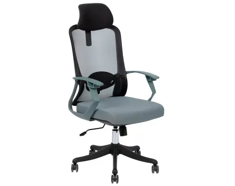 Kancelárska stolička Sindibad, čierna/šedo-modrá%