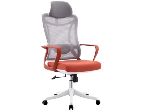 Kancelárska stolička Sindibad, šedá/oranžová%