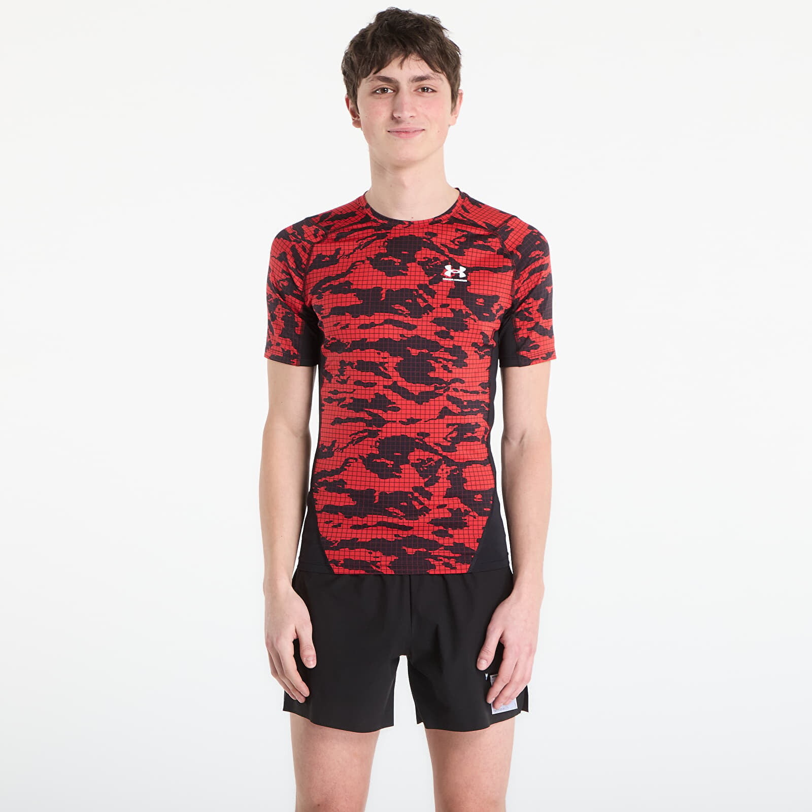 Tričko Under Armour HG Printed SS Tee Black XL