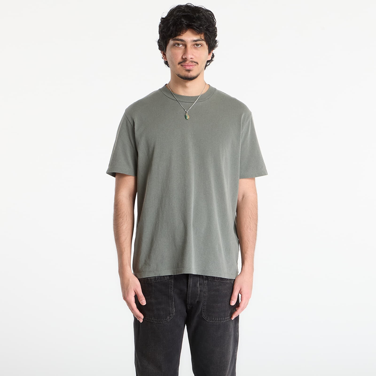 Tričko OUR LEGACY Box T-Shirt Worn Olive Legacy Jersey 52