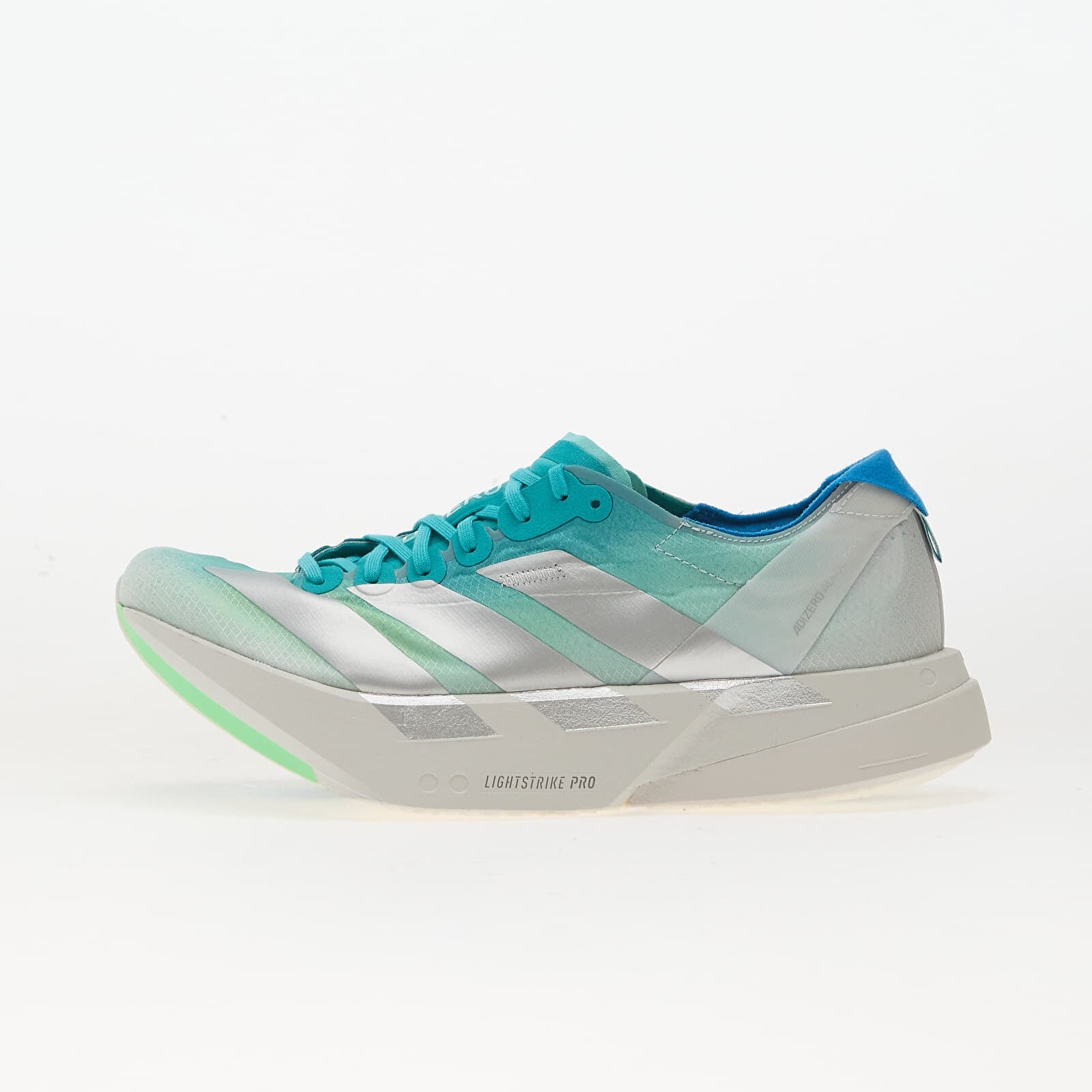 Tenisky adidas Adizero Adios Pro 4 Hi-res Aqua/ Matte Silver/ Grey One EUR 39 1/3