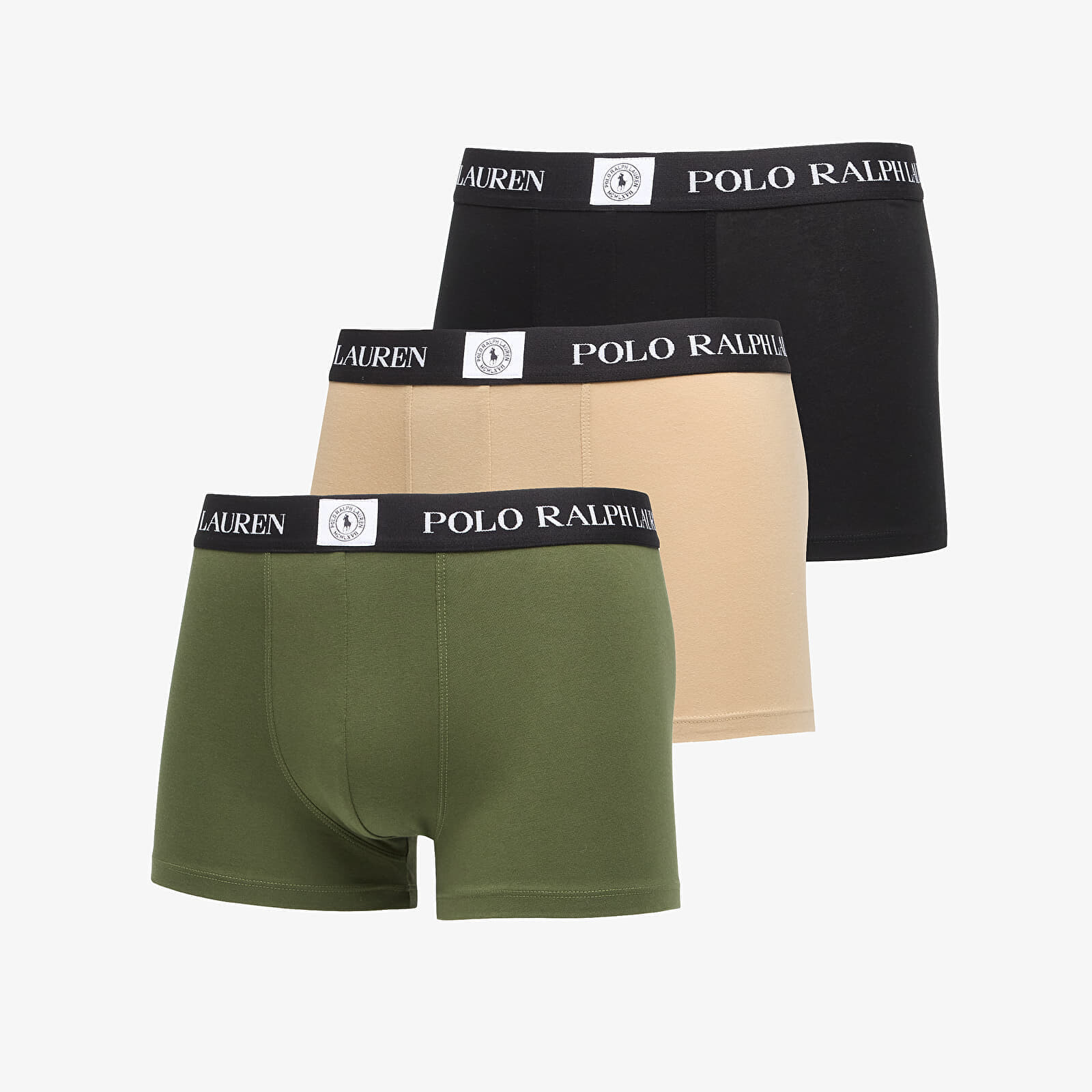 Trenírky Ralph Lauren Cotton Trunk 3-Pack Multicolor XXL