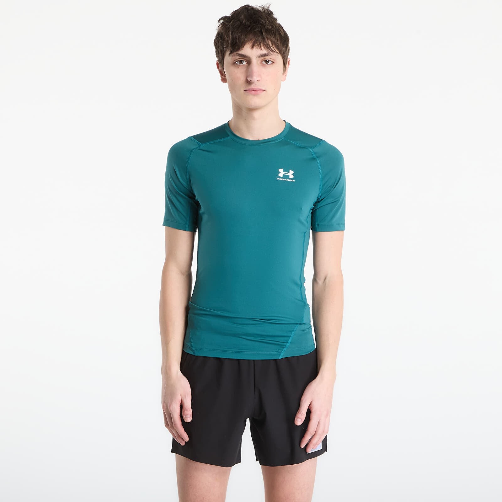 Tričko Under Armour HG Armour Comp SS Tee Green L