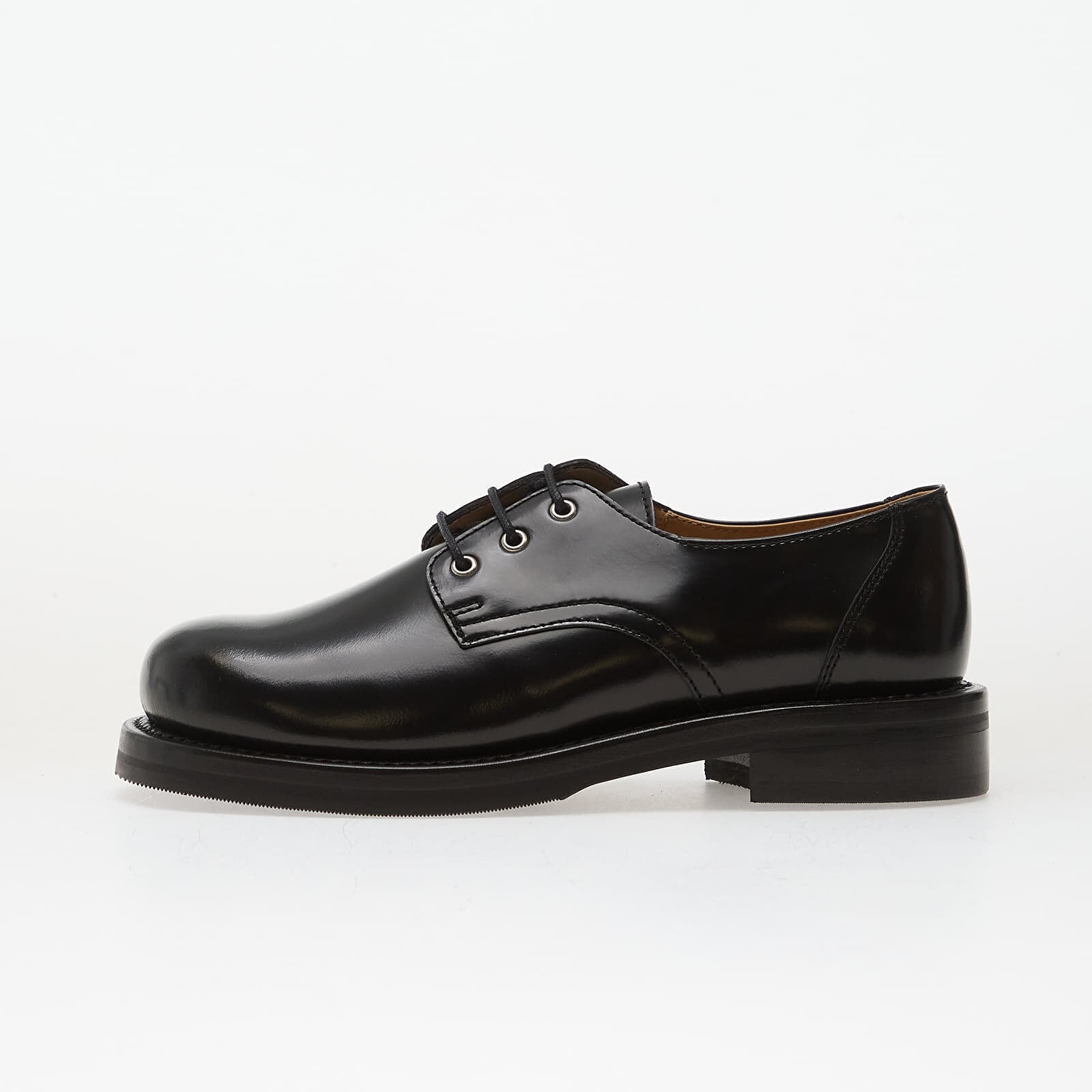 Tenisky OUR LEGACY Reception Shoe Glazed Black Leather EUR 43