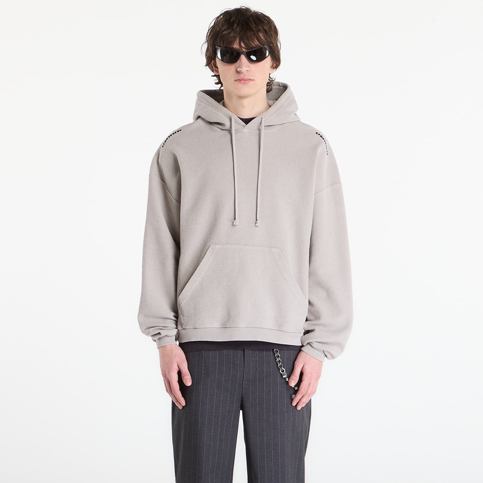 Mikina Umbro by SlamJam Lasered Masked Hoodie Light Grey L